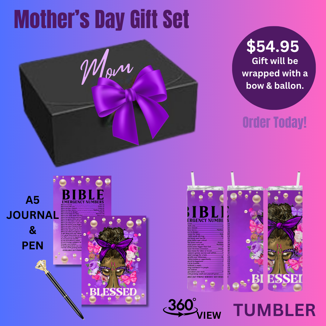 MOTHER'S DAY TUMBLER & JOURNAL GIFT SET