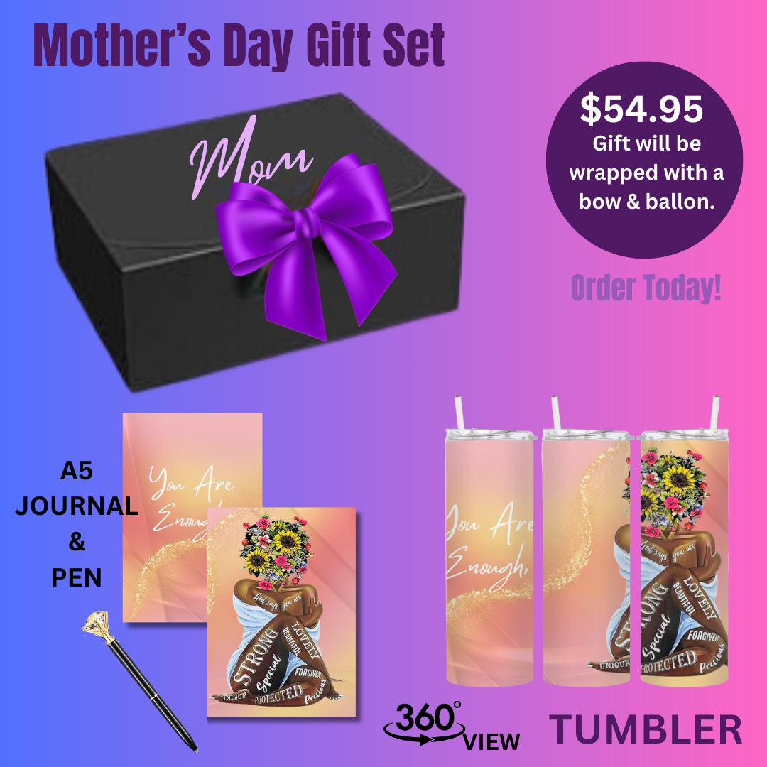 MOTHER'S DAY TUMBLER & JOURNAL GIFT SET