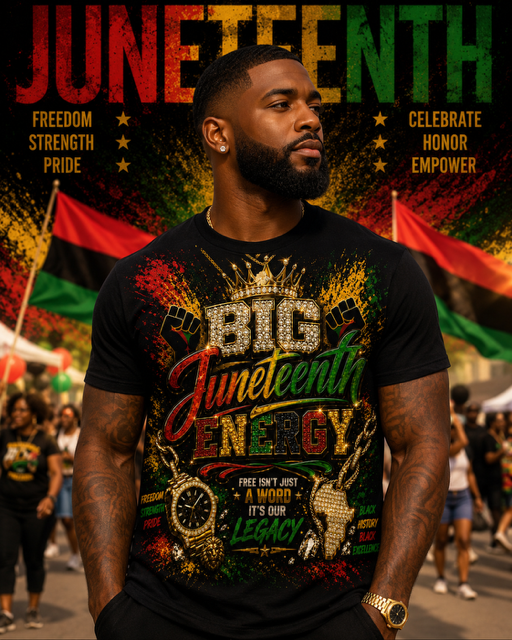 Juneteenth Graphic T-Shirt- Juneteenth Big Energy