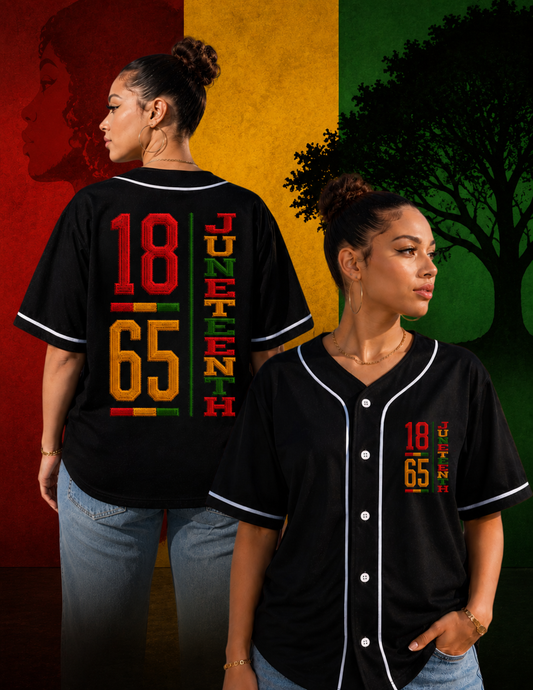 Juneteenth Graphic T-Shirt- 1865 Juneteenth Jersey