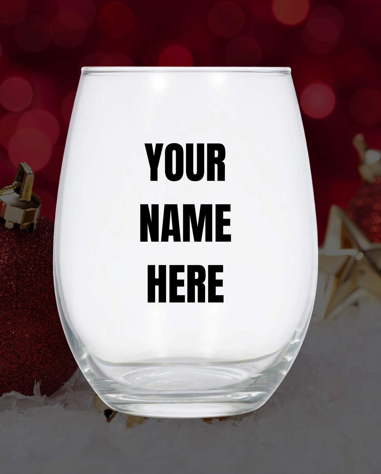 CUSTOM STEMLESS WINE GLASS