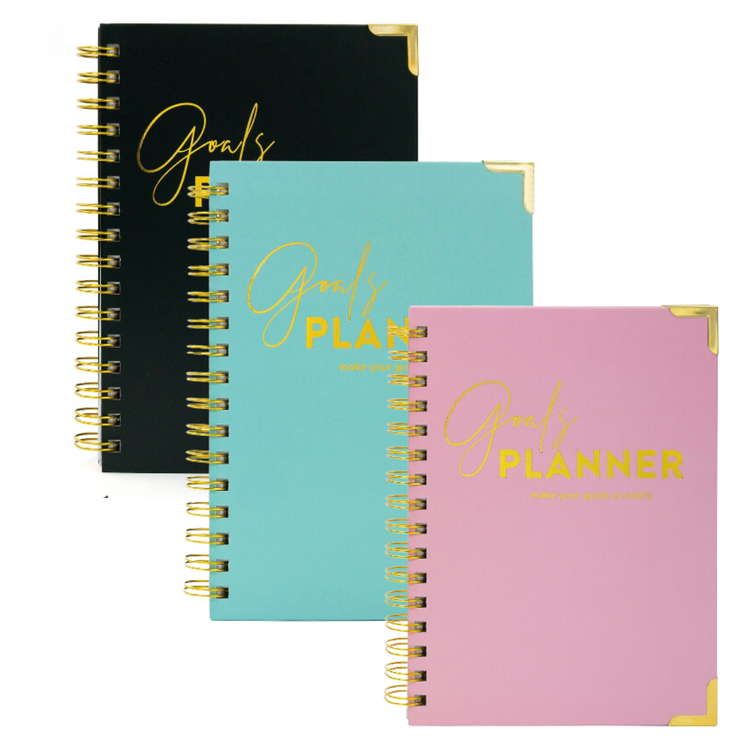 Goals Planner, Monthly Planning, Schedule Notebook Journal – MadeItSoldIt