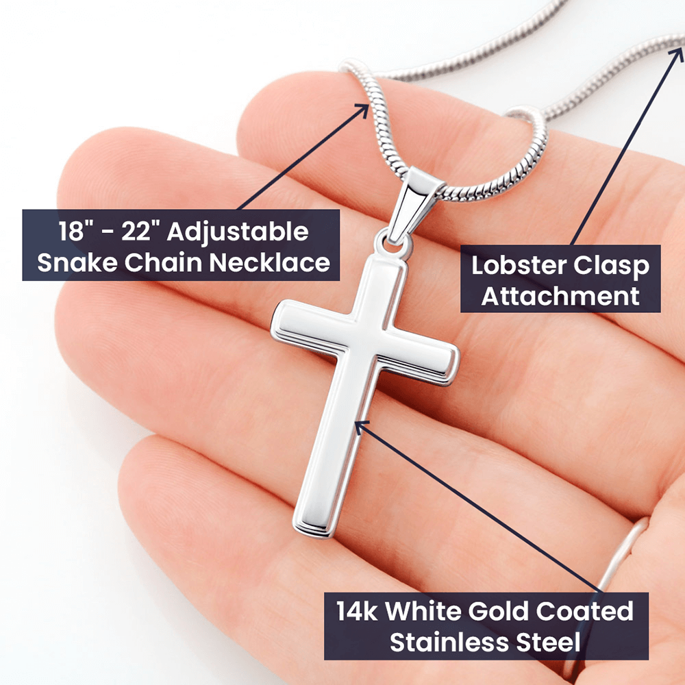 Blessed Personalized Cross Necklace