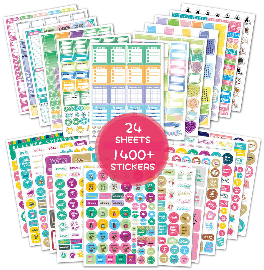 Planner Stickers Set Seasonal Monthly Pack